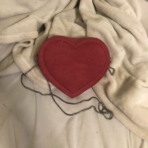 Heart shaped shoulder bag